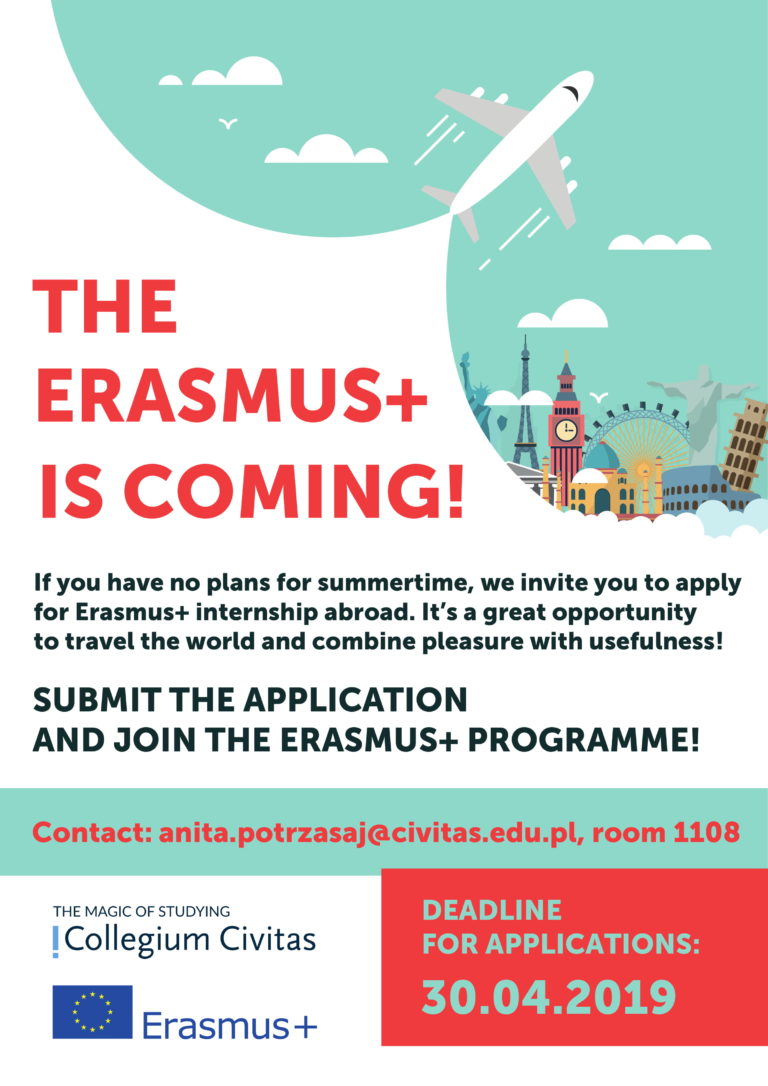 Call For Application: Erasmus+ Internship - Collegium Civitas