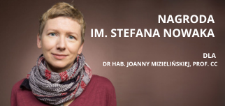 Dr Hab. Joanna Mizielińska, Prof. CC Laureatką Nagrody Im. Stefana ...